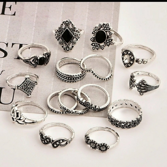 BNIOP Boho 11pc Ring set NEW! - Picture 2 of 2